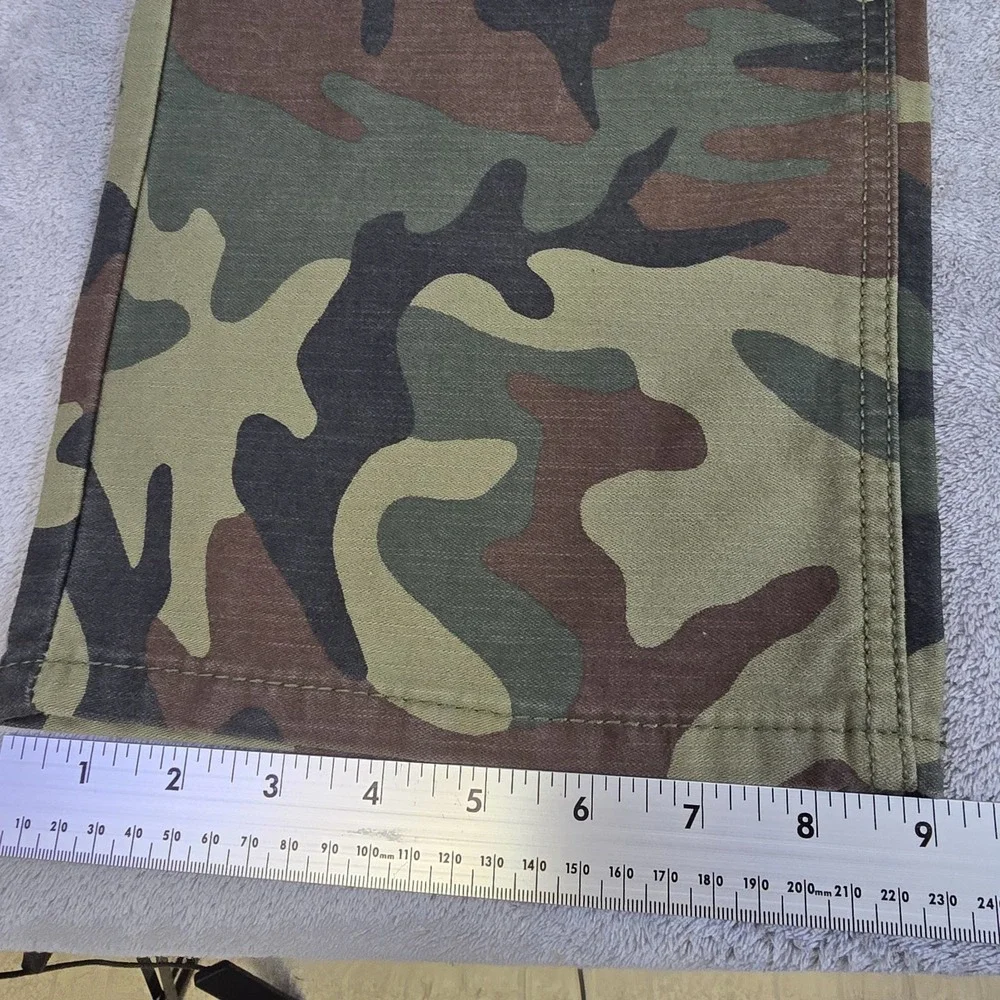 Levis Jeans Mens 46x30 Green Camo 541 Athletic Fit Casual Streetwear Grunge